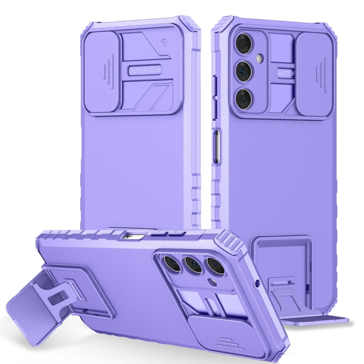 Stereoscopic Holder Sliding Camshield Phone Case, For Samsung Galaxy S22 5G, For Samsung Galaxy A52 5G, For Samsung Galaxy A05, For Samsung Galaxy A05s, For Samsung Galaxy A15 5G, For Samsung Galaxy S24 5G