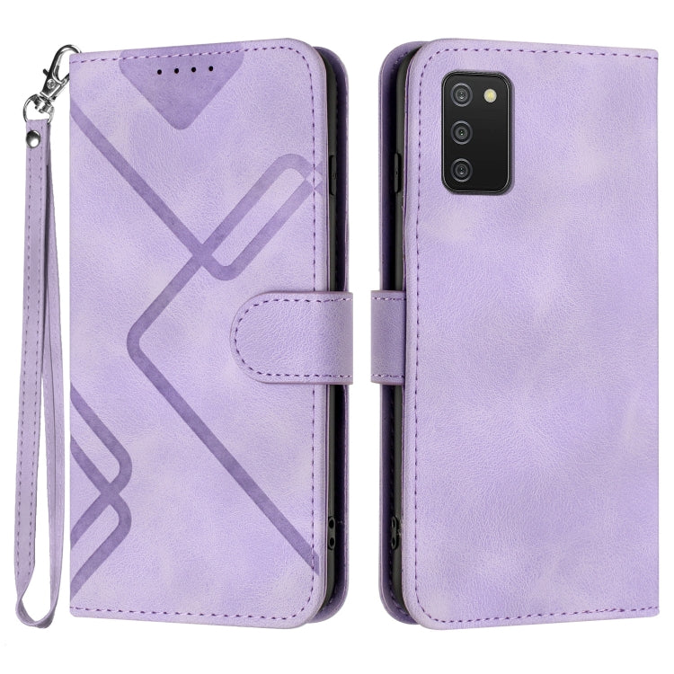 Line Pattern Skin Feel Leather Phone Case, For Samsung Galaxy A32 4G, For Samsung Galaxy A02 EU Version, For Samsung Galaxy A72 4G/5G, For Samsung Galaxy A52 4G/5G, For Samsung Galaxy S21 5G, For Samsung Galaxy S21+ 5G, For Samsung Galaxy S21 Ultra 5G ...