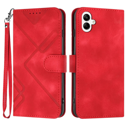 Line Pattern Skin Feel Leather Phone Case, For Samsung Galaxy A55, For Samsung Galaxy A35, For Samsung Galaxy A24 4G, For Samsung Galaxy A14 4G, For Samsung Galaxy A34 5G, For Samsung Galaxy A54 5G, For Samsung Galaxy A04e, For Samsung Galaxy S23 Ultra 5G