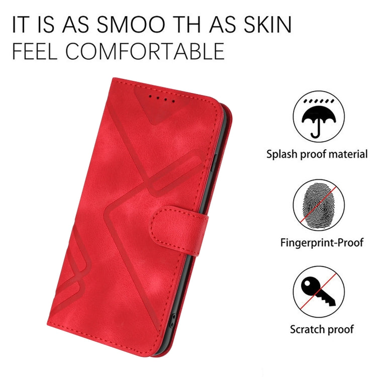 Line Pattern Skin Feel Leather Phone Case, For Samsung Galaxy A11 EU Version, For Samsung Galaxy S20, For Samsung Galaxy S20+, For Samsung Galaxy A21 EU Version, For Samsung Galaxy A71 4G, For Samsung Galaxy A51 4G, For Samsung Galaxy A50 / A50s       ...