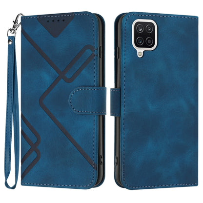 Line Pattern Skin Feel Leather Phone Case, For Samsung Galaxy A12, For Samsung Galaxy Note20 Ultra, For Samsung Galaxy Note20, For Samsung Galaxy A01 / M01, For Samsung Galaxy A21s, For Samsung Galaxy A51 5G, For Samsung Galaxy A71 5G                  ...
