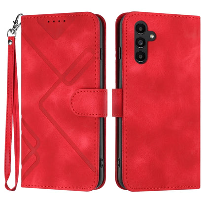 Line Pattern Skin Feel Leather Phone Case, For Samsung Galaxy S23+ 5G, For Samsung Galaxy S23 5G, For Samsung Galaxy A14 5G, For Samsung Galaxy M13 India / F13, For Samsung Galaxy S20 FE, For Samsung Galaxy Xcover6 Pro, For Samsung Galaxy M53 5G       ...