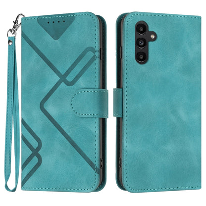 Line Pattern Skin Feel Leather Phone Case, For Samsung Galaxy S23+ 5G, For Samsung Galaxy S23 5G, For Samsung Galaxy A14 5G, For Samsung Galaxy M13 India / F13, For Samsung Galaxy S20 FE, For Samsung Galaxy Xcover6 Pro, For Samsung Galaxy M53 5G       ...