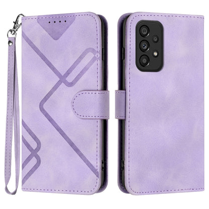Line Pattern Skin Feel Leather Phone Case, For Samsung Galaxy S23+ 5G, For Samsung Galaxy S23 5G, For Samsung Galaxy A14 5G, For Samsung Galaxy M13 India / F13, For Samsung Galaxy S20 FE, For Samsung Galaxy Xcover6 Pro, For Samsung Galaxy M53 5G       ...