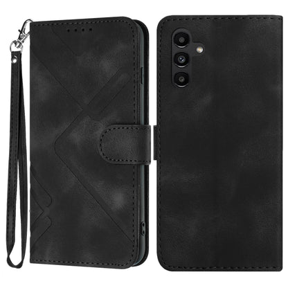 Line Pattern Skin Feel Leather Phone Case, For Samsung Galaxy A55, For Samsung Galaxy A35, For Samsung Galaxy A24 4G, For Samsung Galaxy A14 4G, For Samsung Galaxy A34 5G, For Samsung Galaxy A54 5G, For Samsung Galaxy A04e, For Samsung Galaxy S23 Ultra 5G