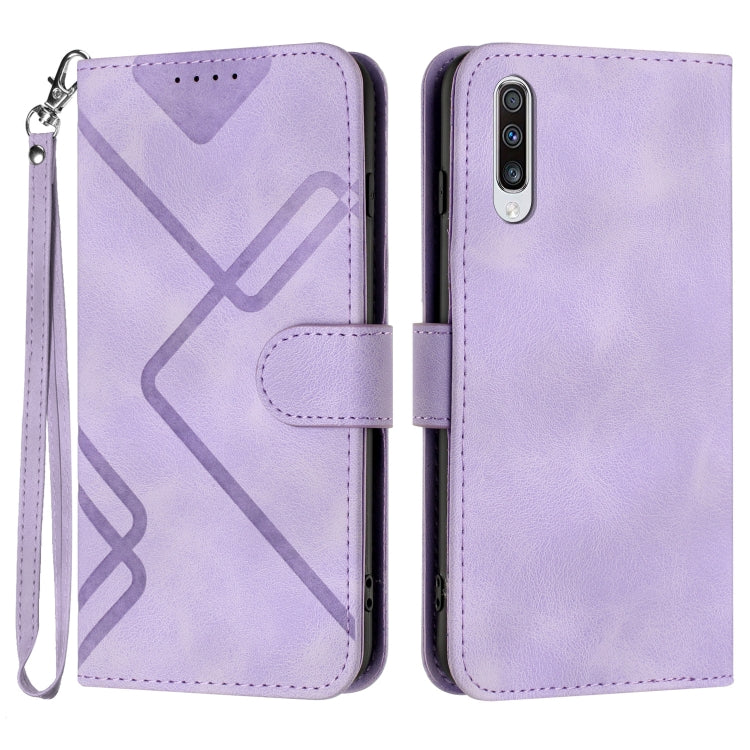 Line Pattern Skin Feel Leather Phone Case, For Samsung Galaxy A11 EU Version, For Samsung Galaxy S20, For Samsung Galaxy S20+, For Samsung Galaxy A21 EU Version, For Samsung Galaxy A71 4G, For Samsung Galaxy A51 4G, For Samsung Galaxy A50 / A50s       ...
