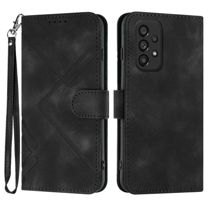 Line Pattern Skin Feel Leather Phone Case, For Samsung Galaxy A32 4G, For Samsung Galaxy A02 EU Version, For Samsung Galaxy A72 4G/5G, For Samsung Galaxy A52 4G/5G, For Samsung Galaxy S21 5G, For Samsung Galaxy S21+ 5G, For Samsung Galaxy S21 Ultra 5G ...