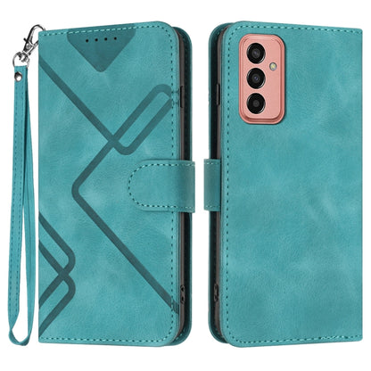 Line Pattern Skin Feel Leather Phone Case, For Samsung Galaxy S23+ 5G, For Samsung Galaxy S23 5G, For Samsung Galaxy A14 5G, For Samsung Galaxy M13 India / F13, For Samsung Galaxy S20 FE, For Samsung Galaxy Xcover6 Pro, For Samsung Galaxy M53 5G       ...