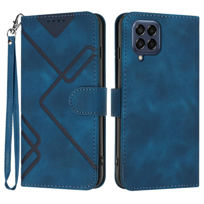 Line Pattern Skin Feel Leather Phone Case, For Samsung Galaxy S23+ 5G, For Samsung Galaxy S23 5G, For Samsung Galaxy A14 5G, For Samsung Galaxy M13 India / F13, For Samsung Galaxy S20 FE, For Samsung Galaxy Xcover6 Pro, For Samsung Galaxy M53 5G       ...