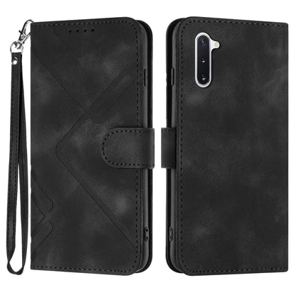 Line Pattern Skin Feel Leather Phone Case, For Samsung Galaxy A11 EU Version, For Samsung Galaxy S20, For Samsung Galaxy S20+, For Samsung Galaxy A21 EU Version, For Samsung Galaxy A71 4G, For Samsung Galaxy A51 4G, For Samsung Galaxy A50 / A50s       ...