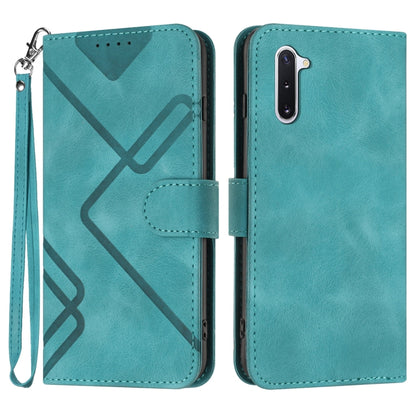 Line Pattern Skin Feel Leather Phone Case, For Samsung Galaxy A11 EU Version, For Samsung Galaxy S20, For Samsung Galaxy S20+, For Samsung Galaxy A21 EU Version, For Samsung Galaxy A71 4G, For Samsung Galaxy A51 4G, For Samsung Galaxy A50 / A50s       ...