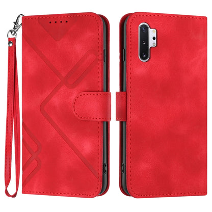 Line Pattern Skin Feel Leather Phone Case, For Samsung Galaxy A20s, For Samsung Galaxy Note10+, For Samsung Galaxy A20e / A10e, For Samsung Galaxy A70, For Samsung Galaxy A40, For Samsung Galaxy A10 / M10, For Samsung Galaxy A20 / A30                  ...