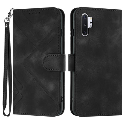 Line Pattern Skin Feel Leather Phone Case, For Samsung Galaxy A20s, For Samsung Galaxy Note10+, For Samsung Galaxy A20e / A10e, For Samsung Galaxy A70, For Samsung Galaxy A40, For Samsung Galaxy A10 / M10, For Samsung Galaxy A20 / A30                  ...