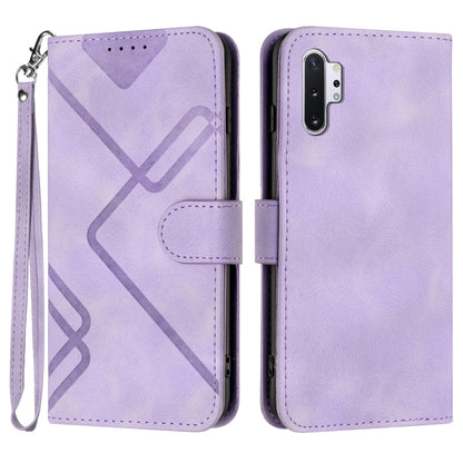 Line Pattern Skin Feel Leather Phone Case, For Samsung Galaxy A20s, For Samsung Galaxy Note10+, For Samsung Galaxy A20e / A10e, For Samsung Galaxy A70, For Samsung Galaxy A40, For Samsung Galaxy A10 / M10, For Samsung Galaxy A20 / A30                  ...