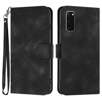 Line Pattern Skin Feel Leather Phone Case, For Samsung Galaxy A11 EU Version, For Samsung Galaxy S20, For Samsung Galaxy S20+, For Samsung Galaxy A21 EU Version, For Samsung Galaxy A71 4G, For Samsung Galaxy A51 4G, For Samsung Galaxy A50 / A50s       ...