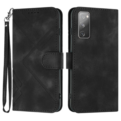 Line Pattern Skin Feel Leather Phone Case, For Samsung Galaxy S23+ 5G, For Samsung Galaxy S23 5G, For Samsung Galaxy A14 5G, For Samsung Galaxy M13 India / F13, For Samsung Galaxy S20 FE, For Samsung Galaxy Xcover6 Pro, For Samsung Galaxy M53 5G       ...