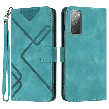 Line Pattern Skin Feel Leather Phone Case, For Samsung Galaxy S23+ 5G, For Samsung Galaxy S23 5G, For Samsung Galaxy A14 5G, For Samsung Galaxy M13 India / F13, For Samsung Galaxy S20 FE, For Samsung Galaxy Xcover6 Pro, For Samsung Galaxy M53 5G       ...