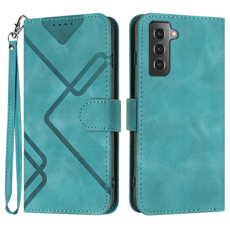 Line Pattern Skin Feel Leather Phone Case, For Samsung Galaxy S22 5G, For Samsung Galaxy A13 5G, For Samsung Galaxy Xcover 5, For Samsung Galaxy A03s 166mm, For Samsung Galaxy A41, For Samsung Galaxy A22 4G, For Samsung Galaxy A22 5G                   ...