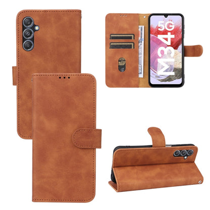 Skin Feel Magnetic Flip Leather Phone Case, For Samsung Galaxy A05 4G, For Samsung Galaxy A05s 4G, For Samsung Galaxy M34 5G, For Samsung Galaxy A25 5G, For Samsung Galaxy S23 FE 5G, For Samsung Galaxy M54 5G