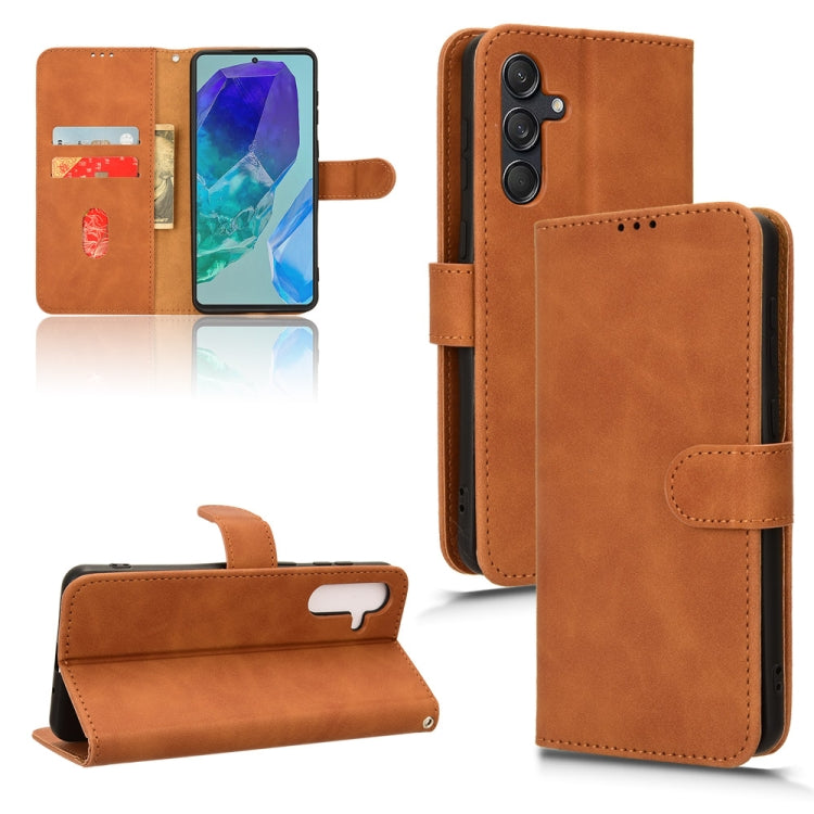 Skin Feel Magnetic Flip Leather Phone Case, For Samsung Galaxy M55 5G, For Samsung Galaxy M15 5G, For Samsung Galaxy Xcover 7, For Samsung Galaxy A55 5G, For Samsung Galaxy A35 5G, For Samsung Galaxy S24 Ultra 5G, For Samsung Galaxy S24+ 5G            ...