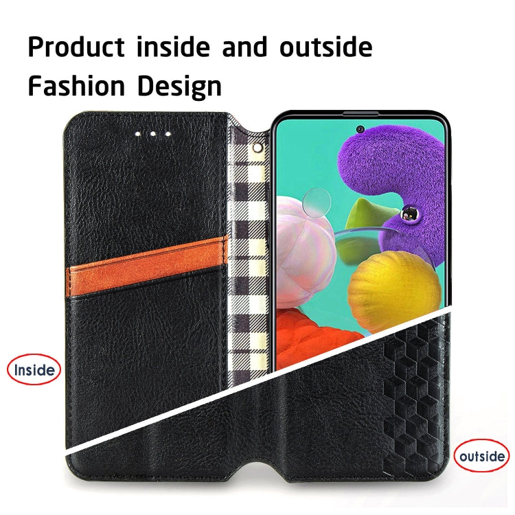 Cubic Grid Pressed Horizontal Flip Magnetic Leather Case with Holder & Card Slots & Wallet, For iPhone SE 2022 / SE 2020 / 8 / 7, For iPhone 8 Plus & 7Plus, For iPhone XR, For Samsung Galaxy A51, For Samsung Galaxy S20, For Samsung Galaxy S20+         ...