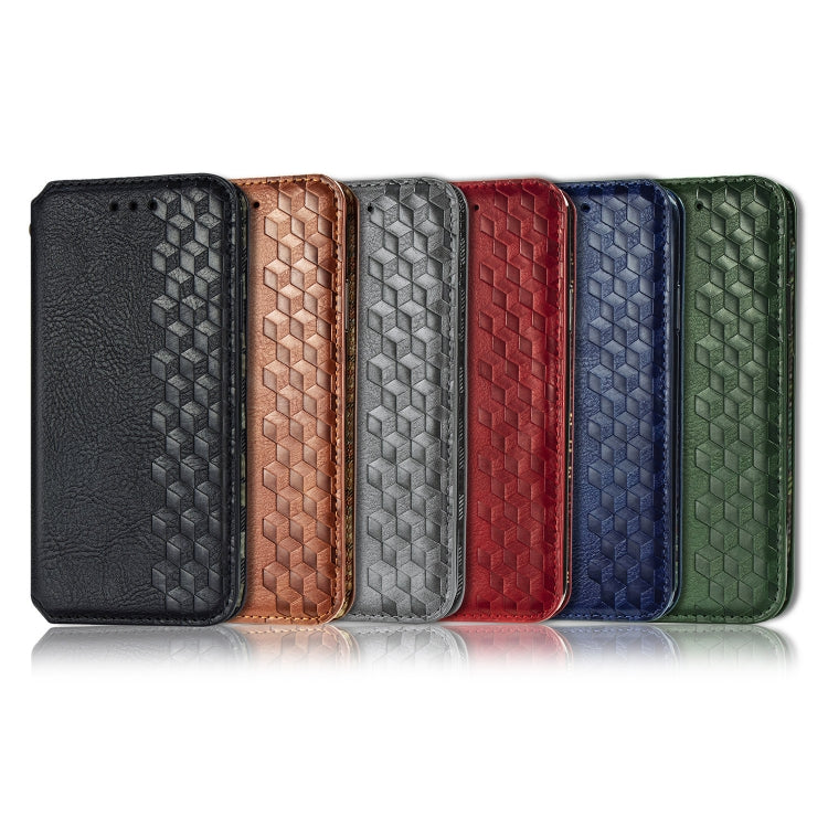 Cubic Grid Pressed Horizontal Flip Magnetic Leather Case with Holder & Card Slots & Wallet, For iPhone SE 2022 / SE 2020 / 8 / 7, For iPhone 8 Plus & 7Plus, For iPhone XR, For Samsung Galaxy A51, For Samsung Galaxy S20, For Samsung Galaxy S20+         ...