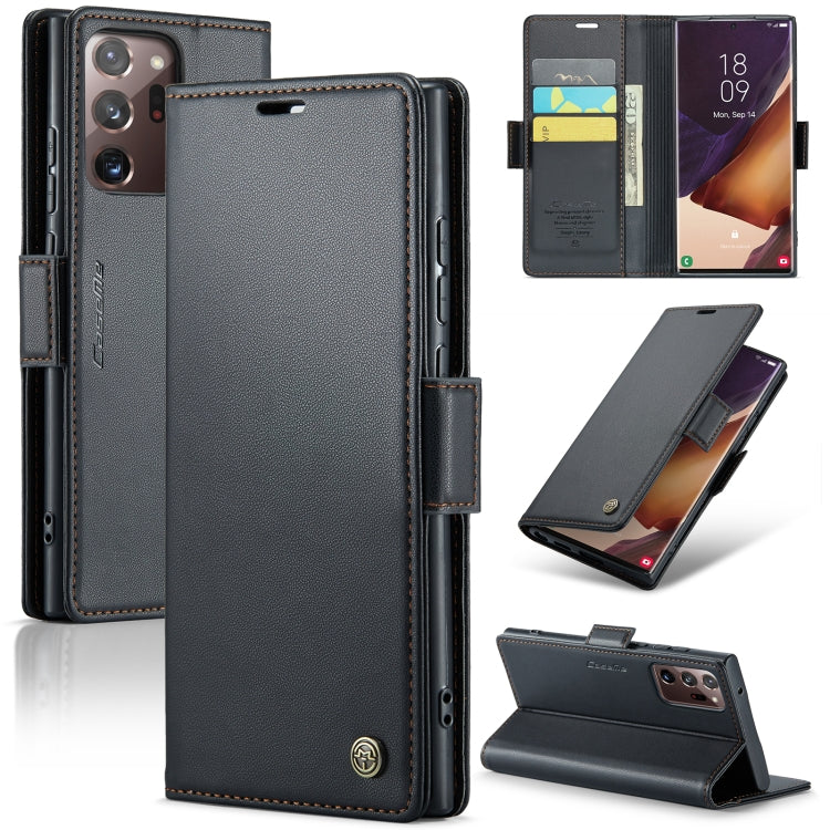 CaseMe 023 Butterfly Buckle Litchi Texture RFID Anti-theft Leather Phone Case, For Samsung Galaxy S21+ 5G, For Samsung Galaxy S21 Ultra 5G, For Samsung Galaxy Note20 Ultra, For Samsung Galaxy S20 Ultra, For Samsung Galaxy S20, For Samsung Galaxy S20+  ...