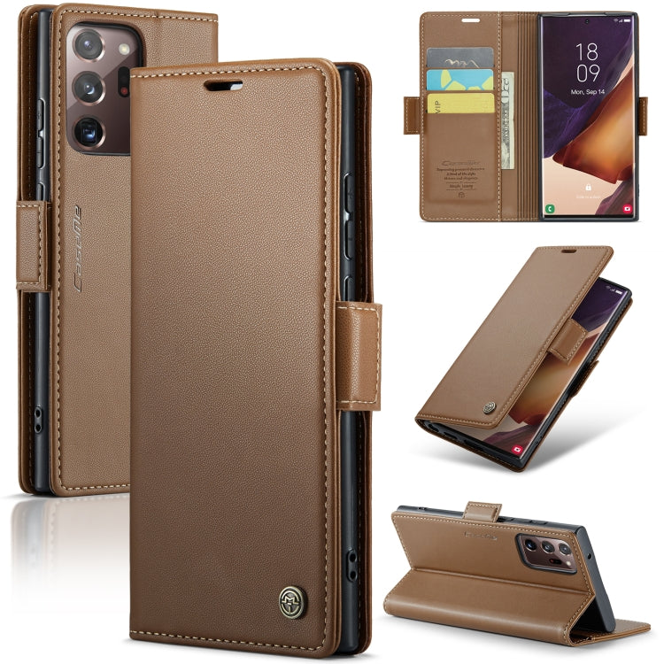 CaseMe 023 Butterfly Buckle Litchi Texture RFID Anti-theft Leather Phone Case, For Samsung Galaxy S21+ 5G, For Samsung Galaxy S21 Ultra 5G, For Samsung Galaxy Note20 Ultra, For Samsung Galaxy S20 Ultra, For Samsung Galaxy S20, For Samsung Galaxy S20+  ...