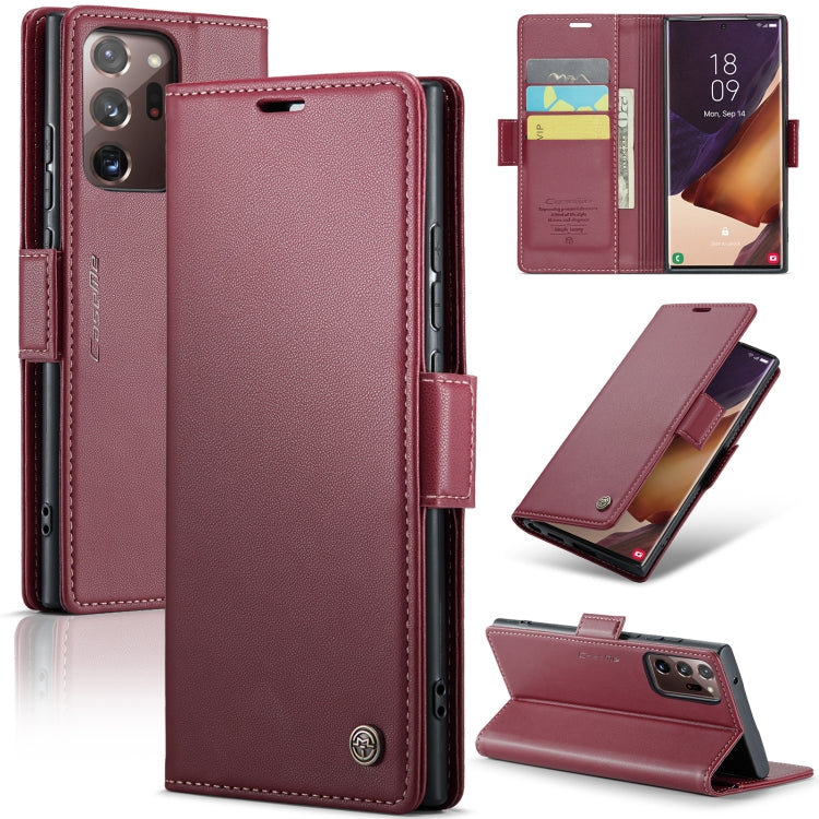 CaseMe 023 Butterfly Buckle Litchi Texture RFID Anti-theft Leather Phone Case, For Samsung Galaxy S21+ 5G, For Samsung Galaxy S21 Ultra 5G, For Samsung Galaxy Note20 Ultra, For Samsung Galaxy S20 Ultra, For Samsung Galaxy S20, For Samsung Galaxy S20+  ...