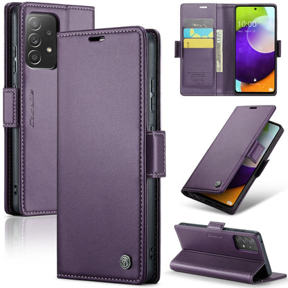 CaseMe 023 Butterfly Buckle Litchi Texture RFID Anti-theft Leather Phone Case, For Samsung Galaxy S22 5G, For Samsung Galaxy A32 5G / M32 5G, For Samsung Galaxy A52/A52s 5G, For Samsung Galaxy A22 5G, For Samsung Galaxy S21 FE 5G, For Samsung Galaxy A7...
