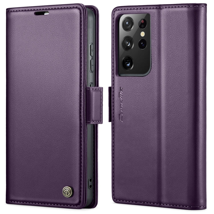CaseMe 023 Butterfly Buckle Litchi Texture RFID Anti-theft Leather Phone Case, For Samsung Galaxy S21+ 5G, For Samsung Galaxy S21 Ultra 5G, For Samsung Galaxy Note20 Ultra, For Samsung Galaxy S20 Ultra, For Samsung Galaxy S20, For Samsung Galaxy S20+  ...