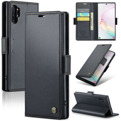 CaseMe 023 Butterfly Buckle Litchi Texture RFID Anti-theft Leather Phone Case, For Samsung Galaxy A70/A70s, For Samsung Galaxy A20/A30/M10s, For Samsung Galaxy A30s / A50s / A50, For Samsung Galaxy Note10+, For Samsung Galaxy A40, For Samsung Galaxy S1...