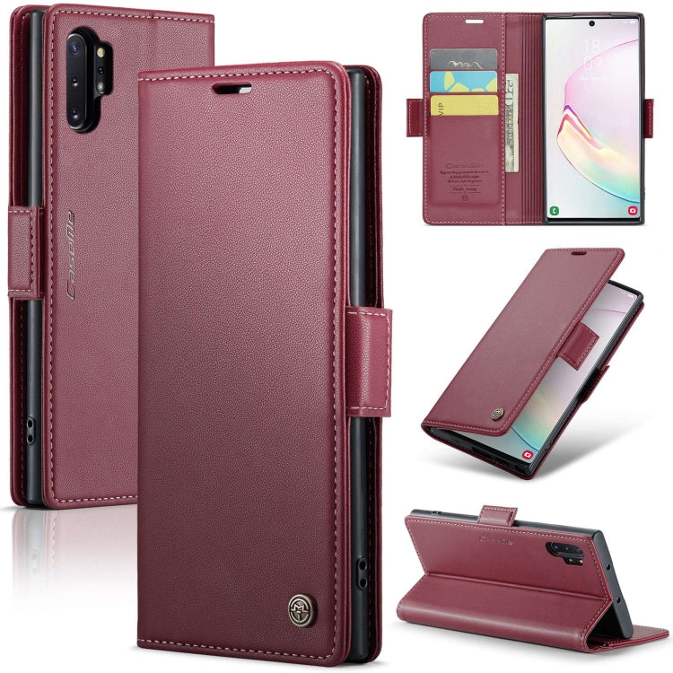 CaseMe 023 Butterfly Buckle Litchi Texture RFID Anti-theft Leather Phone Case, For Samsung Galaxy A70/A70s, For Samsung Galaxy A20/A30/M10s, For Samsung Galaxy A30s / A50s / A50, For Samsung Galaxy Note10+, For Samsung Galaxy A40, For Samsung Galaxy S1...