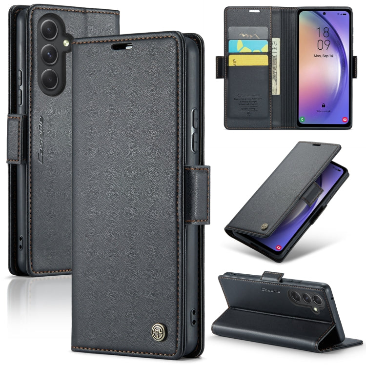 CaseMe 023 Butterfly Buckle Litchi Texture RFID Anti-theft Leather Phone Case, For Samsung Galaxy S23 FE 5G, For Samsung Galaxy A24 4G, For Samsung Galaxy A14 4G/5G, For Samsung Galaxy A34 5G, For Samsung Galaxy A54 5G, For Samsung Galaxy S23 Ultra 5G ...
