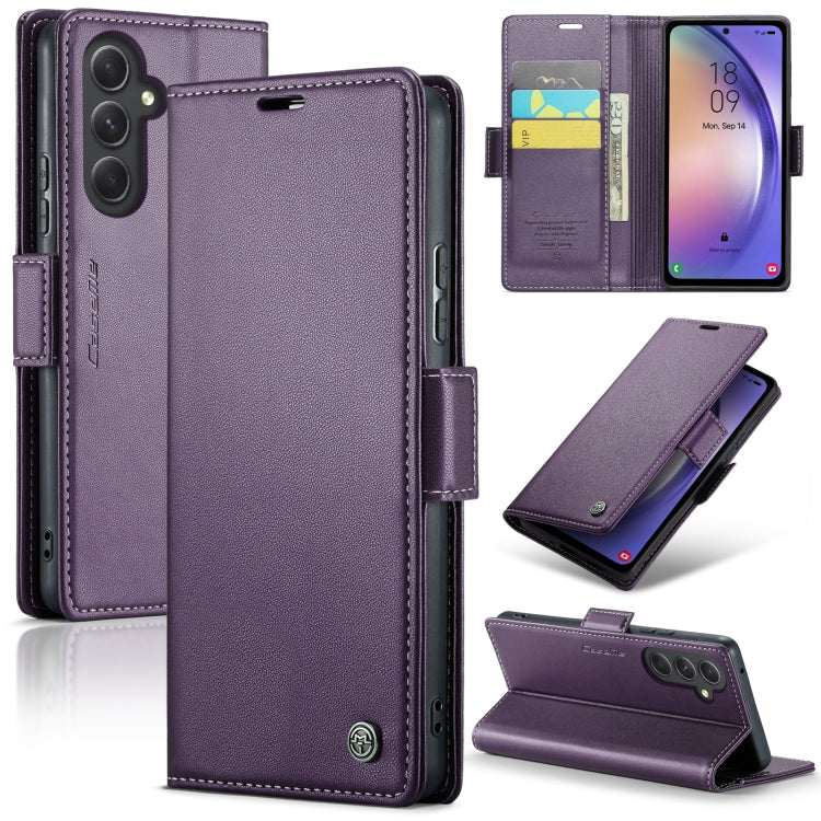 CaseMe 023 Butterfly Buckle Litchi Texture RFID Anti-theft Leather Phone Case, For Samsung Galaxy S23 FE 5G, For Samsung Galaxy A24 4G, For Samsung Galaxy A14 4G/5G, For Samsung Galaxy A34 5G, For Samsung Galaxy A54 5G, For Samsung Galaxy S23 Ultra 5G ...