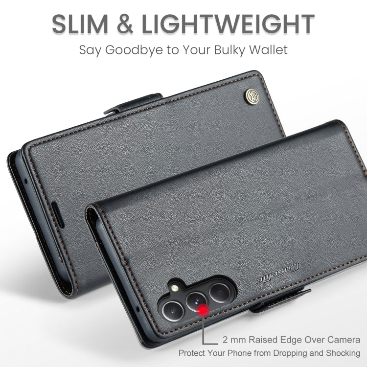 CaseMe 023 Butterfly Buckle Litchi Texture RFID Anti-theft Leather Phone Case, For Samsung Galaxy S23 FE 5G, For Samsung Galaxy A24 4G, For Samsung Galaxy A14 4G/5G, For Samsung Galaxy A34 5G, For Samsung Galaxy A54 5G, For Samsung Galaxy S23 Ultra 5G ...
