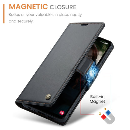 CaseMe 023 Butterfly Buckle Litchi Texture RFID Anti-theft Leather Phone Case, For Samsung Galaxy A15 4G/5G, For Samsung Galaxy A55, For Samsung Galaxy A35 5G, For Samsung Galaxy S24 Ultra, For Samsung Galaxy S24+, For Samsung Galaxy S24               ...