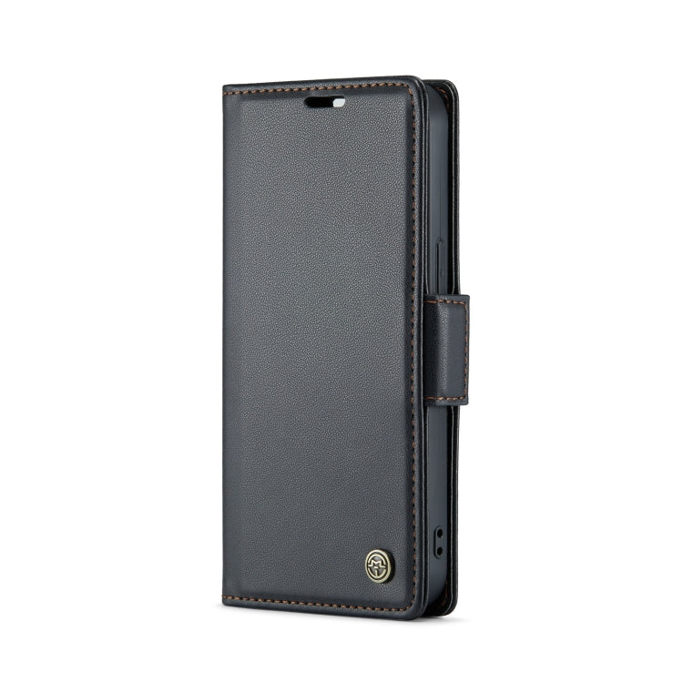 CaseMe 023 Butterfly Buckle Litchi Texture RFID Anti-theft Leather Phone Case, For iPhone 14, For iPhone 15 Pro Max, For iPhone 15 Pro, For iPhone 14 Plus, For iPhone 14 Pro, For iPhone 15 Plus, For iPhone 15, For iPhone 14 Pro Max