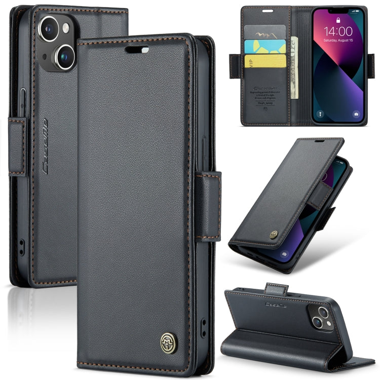 CaseMe 023 Butterfly Buckle Litchi Texture RFID Anti-theft Leather Phone Case, For iPhone 14, For iPhone 15 Pro Max, For iPhone 15 Pro, For iPhone 14 Plus, For iPhone 14 Pro, For iPhone 15 Plus, For iPhone 15, For iPhone 14 Pro Max