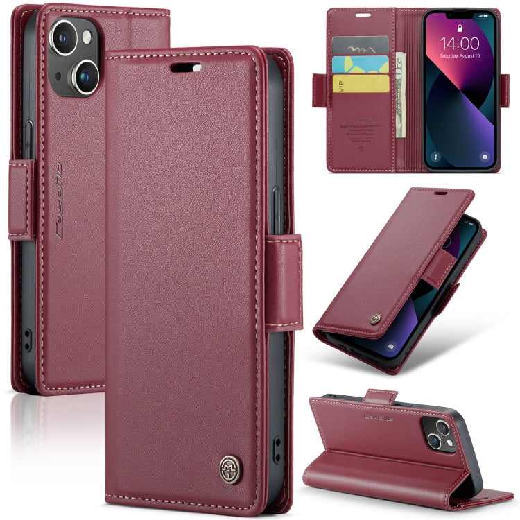 CaseMe 023 Butterfly Buckle Litchi Texture RFID Anti-theft Leather Phone Case, For iPhone 14, For iPhone 15 Pro Max, For iPhone 15 Pro, For iPhone 14 Plus, For iPhone 14 Pro, For iPhone 15 Plus, For iPhone 15, For iPhone 14 Pro Max
