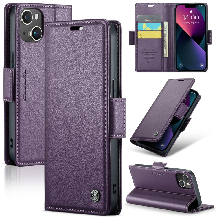 CaseMe 023 Butterfly Buckle Litchi Texture RFID Anti-theft Leather Phone Case, For iPhone 14, For iPhone 15 Pro Max, For iPhone 15 Pro, For iPhone 14 Plus, For iPhone 14 Pro, For iPhone 15 Plus, For iPhone 15, For iPhone 14 Pro Max