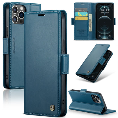 CaseMe 023 Butterfly Buckle Litchi Texture RFID Anti-theft Leather Phone Case, For iPhone 13, For iPhone 13 mini, For iPhone 13 Pro, For iPhone 13 Pro Max, For iPhone 12 / 12 Pro, For iPhone 12 Pro Max, For iPhone 12 mini, For iPhone 11