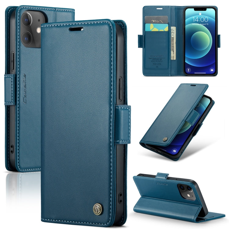 CaseMe 023 Butterfly Buckle Litchi Texture RFID Anti-theft Leather Phone Case, For iPhone 13, For iPhone 13 mini, For iPhone 13 Pro, For iPhone 13 Pro Max, For iPhone 12 / 12 Pro, For iPhone 12 Pro Max, For iPhone 12 mini, For iPhone 11