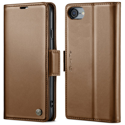 CaseMe 023 Butterfly Buckle Litchi Texture RFID Anti-theft Leather Phone Case, For iPhone 11 Pro, For iPhone 11 Pro Max, For iPhone XS Max, For iPhone XS, For iPhone XR, For iPhone SE 2022/SE 2020/6/7/8, For iPhone 6 Plus/7 Plus/8 Plus