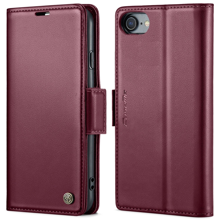 CaseMe 023 Butterfly Buckle Litchi Texture RFID Anti-theft Leather Phone Case, For iPhone 11 Pro, For iPhone 11 Pro Max, For iPhone XS Max, For iPhone XS, For iPhone XR, For iPhone SE 2022/SE 2020/6/7/8, For iPhone 6 Plus/7 Plus/8 Plus