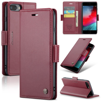 CaseMe 023 Butterfly Buckle Litchi Texture RFID Anti-theft Leather Phone Case, For iPhone 11 Pro, For iPhone 11 Pro Max, For iPhone XS Max, For iPhone XS, For iPhone XR, For iPhone SE 2022/SE 2020/6/7/8, For iPhone 6 Plus/7 Plus/8 Plus