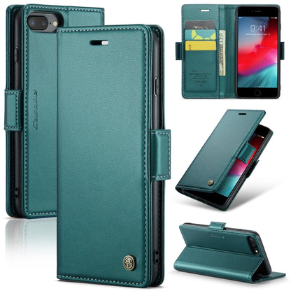 CaseMe 023 Butterfly Buckle Litchi Texture RFID Anti-theft Leather Phone Case, For iPhone 11 Pro, For iPhone 11 Pro Max, For iPhone XS Max, For iPhone XS, For iPhone XR, For iPhone SE 2022/SE 2020/6/7/8, For iPhone 6 Plus/7 Plus/8 Plus