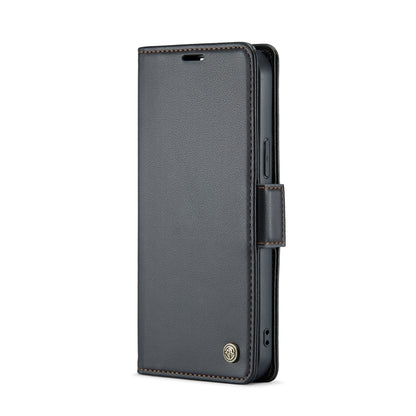 CaseMe 023 Butterfly Buckle Litchi Texture RFID Anti-theft Leather Phone Case, For iPhone 15 Pro Max, For iPhone 14, For iPhone 14 Plus, For iPhone 15 Pro, For iPhone 15 Plus, For iPhone 14 Pro, For iPhone 15, For iPhone 14 Pro Max