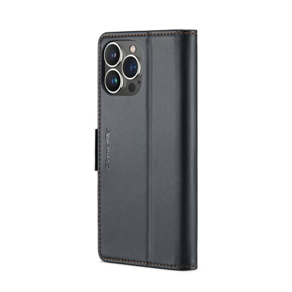 CaseMe 023 Butterfly Buckle Litchi Texture RFID Anti-theft Leather Phone Case, For iPhone 15 Pro Max, For iPhone 14, For iPhone 14 Plus, For iPhone 15 Pro, For iPhone 15 Plus, For iPhone 14 Pro, For iPhone 15, For iPhone 14 Pro Max
