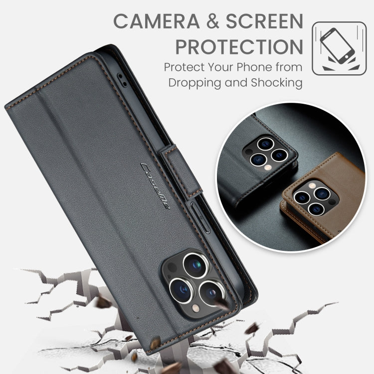 CaseMe 023 Butterfly Buckle Litchi Texture RFID Anti-theft Leather Phone Case, For iPhone 15 Pro Max, For iPhone 14, For iPhone 14 Plus, For iPhone 15 Pro, For iPhone 15 Plus, For iPhone 14 Pro, For iPhone 15, For iPhone 14 Pro Max